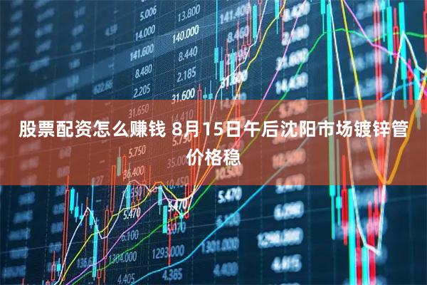 股票配资怎么赚钱 8月15日午后沈阳市场镀锌管价格稳
